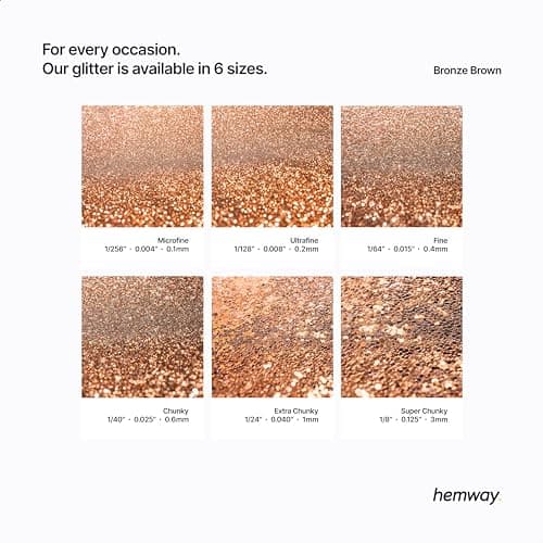 Paillettes Bronze Brun Ultra Scintillantes Paillettes Ongles Visage Festival Noël Halloween Maquillage Chunky 100g / 3.5oz