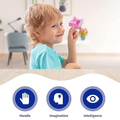 Serpent Magique 28 PièCes Serpent Magiques Magie Serpent Twist Magic Snakes Cube Snake Puzzle Cube Puzzle Mini Magic Snake Fete Anniversaire Enfant Jouet Twist Puzzle Toys Cadeau Anniversaire Enfant