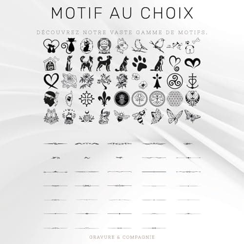 Plaque de Boîte Aux Lettres Déco Personnalisée Adhésive PVC – 10 x 2,5 cm – Avec Motif ou Logo – 20 Couleurs Disponibles (Gris Mat + Dessin)