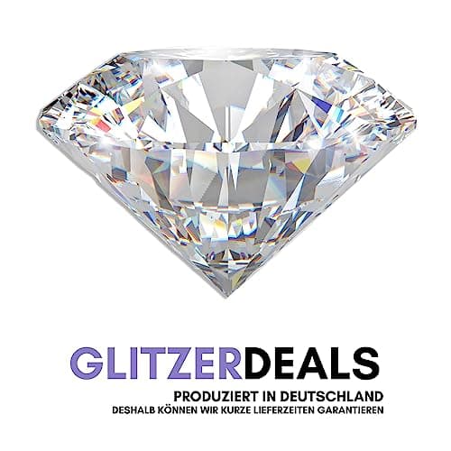 Glitzerdeals Lot de 15 écussons thermocollants à paillettes en forme de cœurs à paillettes Blanc