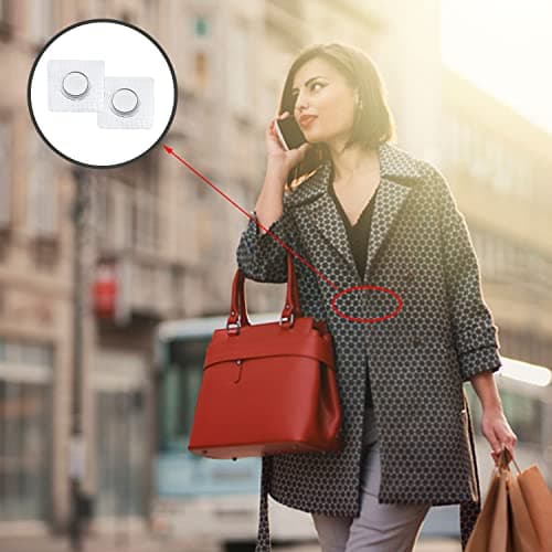 FYSL Bouton Aimant à Coudre 20 PiècesBoutons-Pression Magnétiques Cachés 15 mm 20 mm à Coudre Invisible Fermeture Magnétique pour Couture Habillement Sac à Main
