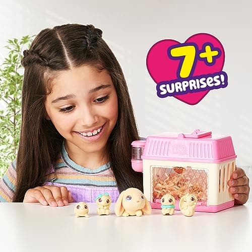 Little Live Pets Nourris et occupe-toi de Lil’ Bunny dans Le clapier pour Qu’Elle devienne Maman !