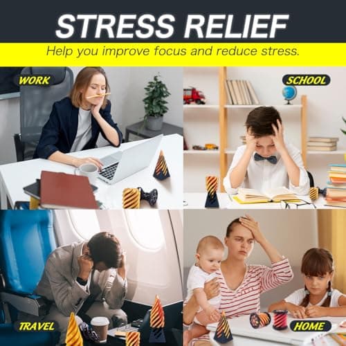 Impossible Cone (3PCS), 3D Imprimé Spiral Cone Fidget Toy, Jouet de Cône en Spirale, Sculpture de passthrough Pyramide, Stress Relief décorations de Bureau pour Enfants Cadeau pour Adultes - Or