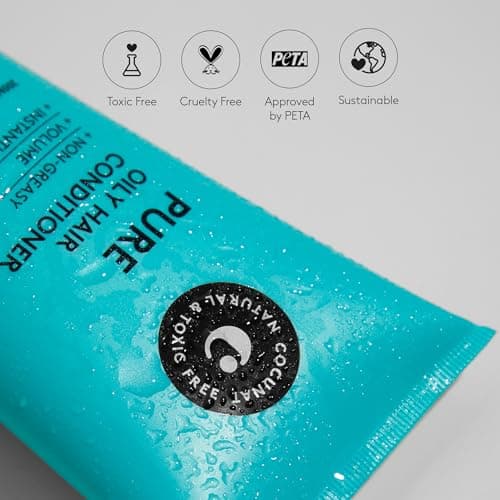 COCUNAT - Après-shampooing Pure - Pour Cheveux Gras - Apporte Brillance et Volume - N'alourdit pas - Sans Silicone - Sans Sulfate - Hydrate Sans Graisser - 200 ml