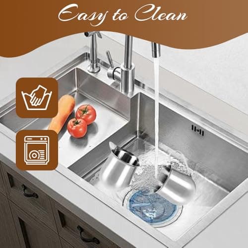 Bieiyhe 4 Pièces Pichet Lait Inox 90ml,Pot a Lait Avec PoignéE,Cruche de Lait Petite,Pichet Crémier Mini,Tasse à Sauce Acier,Milk Pitcher en Acier Inoxydable,Pichet pour Cappuccino pour Amateurs Café