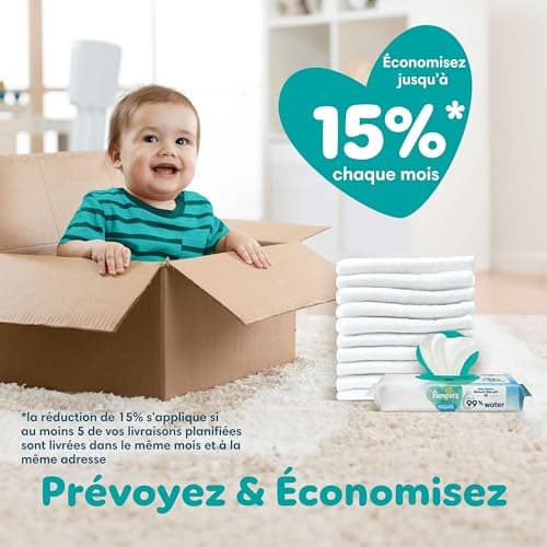 Pampers Baby-Dry, Taille 4, 204 Couches, 9-14kg, Une nuit jusqu'à 100% sans fuites avec la Poche Stop & Protect à l’arrière de la couche, Pack 1 Mois