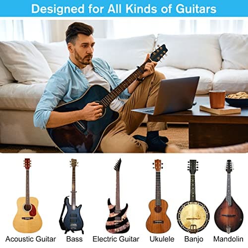 Capodastre Guitare Classique Electrique Folk Capo Guitare pour Guitare Acoustique et Electrique Guitare Occidentale Mandoline et Banjo Ukulélé | Noir