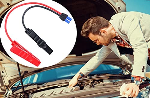 HuaLiSiJi EC5 Cable pour Jump EC5 Câble de Demarrage Voiture, Pince Crocodile Voiture Batterie, pour 12V Booster de Démarreur de Saut de Voiture Portable (40cm)