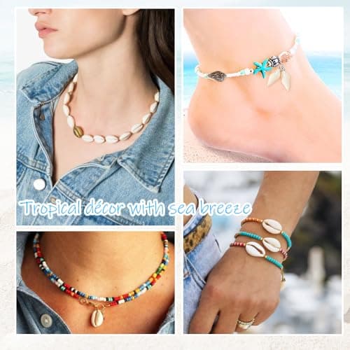 120pcs Perles de Coquillage Naturel Coquillage Conque avec Trou Spiral Perles Coquillage Decoration Perles Coquillage pour Bracelet Bijoux,Artisanat, Décoration de la Maison, Aquarium