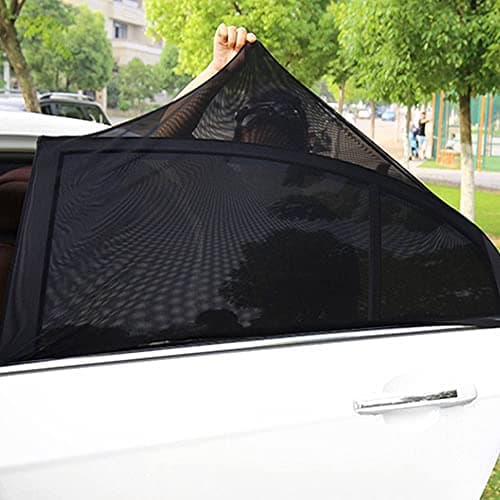 Joyblossom Pare Soleil Voiture Bébé,2 Pièces Chaussette pour Enfants et Animaux,Bloquer Les Rayons UV Anti Moustiquaire,Taille Universelle pour Plupart des Voitures
