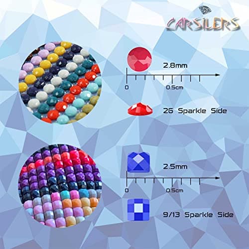 Diamants pour broderie diamant 712,diamond painting remplacement pour les perceuses manquantes,perceuses de rechange pour perles de diamant,perceuse à diamant Carré,environ 3500 pièces