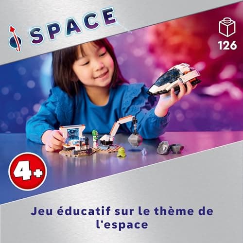 Lego City Le Vaisseau et la Découverte de l’Astéroïde, Jouet de Véhicule, Cadeau pour Garçons et Filles Dès 4 Ans, 2 Minifigurines d'Astronautes et Figurine d'Extraterrestre 60429