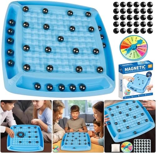 Jeu d'échecs magnétique avec roue de punition, jeu de plateau de table magnétique amusant pour enfants et adultes, jeu de société éducatif pour la fête de famille