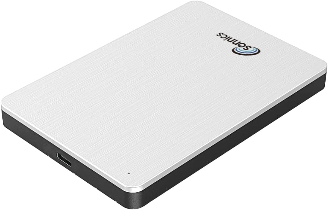 Sonnics SSD portable 1 To (argent) USB 3.1 compatible avec PC Windows, Mac, Smart TV, Xbox One et PS4