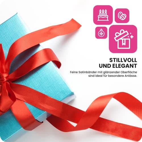 Netuno 1x ruban de satin rose clair 12 mm x 32 m rouleaux de ruban satin ruban décoratif ruban tissu ruban de décoration ruban satin pour emballages cadeaux bricolage mariage anniversaires artisanat