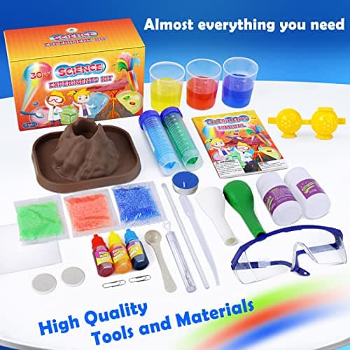 UNGLINGA Kits scientifiques expérimentaux pour Les Enfants, Jouets STEM éducatifs Cadeaux pour garçons Filles, Set de Chimie, Boule rebondissante