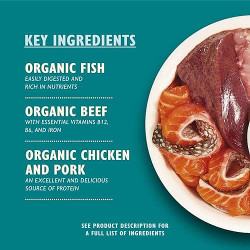Lily’s Kitchen Fabriqué à partir d’ingrédients naturels Barquette de pâtée pour chats adultes Poisson bio Recettes sans céréales 19 x 85g