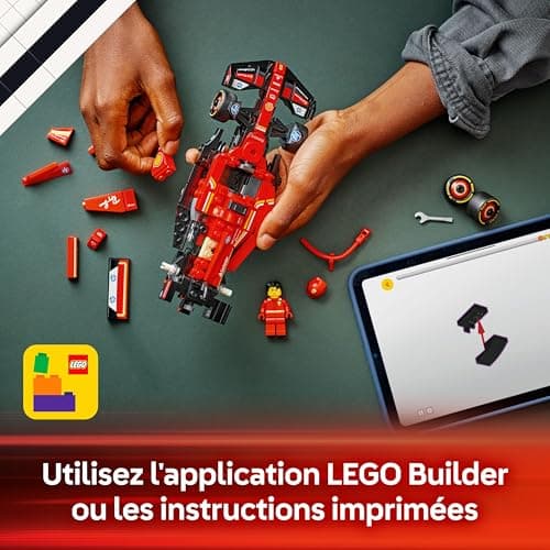 LEGO Speed Champions Voiture F1 Ferrari SF-24 - Jeu de Construction avec véhicule de Course - Inclut minifigurine Collector de Pilote de Formule 1 - Idée Cadeau pour garçon ou Fille 77242