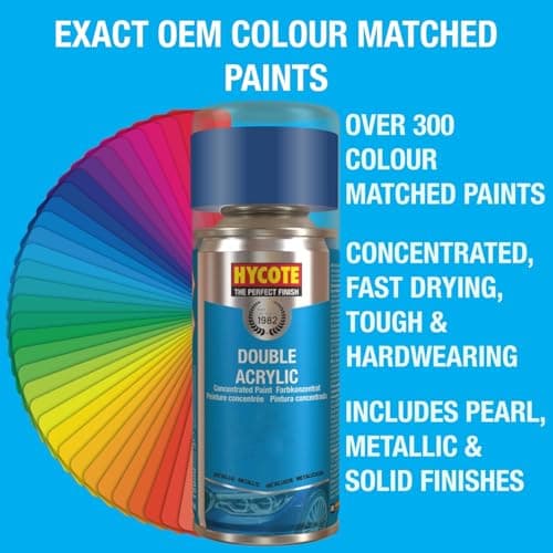 Hycote Vernis Transparent Brillant en Spray – Laque de Protection Acrylique 400 ml – Fixe et Protège la Peinture – Fini Durable, Séchage Rapide