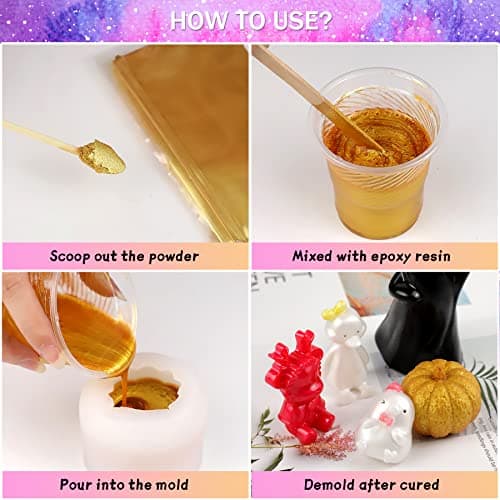 100g Poudre de Mica - Colorant Résine Époxy Métalliqu Pigment Résine Époxy, Colorant de Savon, Colorant en Poudre pour La Fabrication de Résine, Bijoux, Savon,Slime, Bombes, Bain, Bougies (Noir)