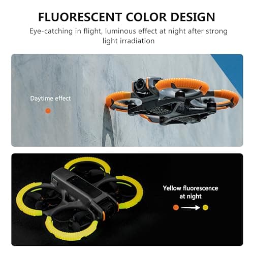 STARTRC avata 2 protecteur d'hélice pour DJI avata 2 drone protection Bumper pour DJI avata 2 fly more combo accessoires anticollision protecteur de prop antichoc (orange)
