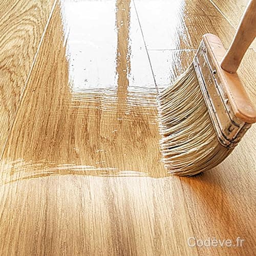 Vitrificateur Parquet - 5 L - Codeve Bois - Intérieur - Pour La Protection De Votre Parquet, Plancher Ou Sol En Bois.