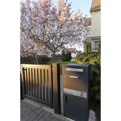Metzler Boîte aux Lettres et à Colis avec Fente de Lettres | RAL 7016 Gris Anthracite Mat | Bispo 2