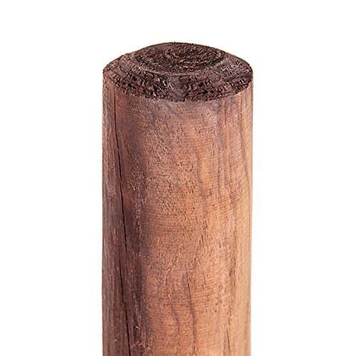 HaGa® Poteaux en Bois Palissade en Bois de Pin - 8 cm de Diamètre x 50 cm de Hauteur - 1 Piquet de Clôture en Pin - 50 cm - Construction de Clôture - Résistant aux Intempéries