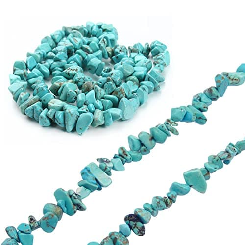 Lot de 300 perles en pierres précieuses avec trou - Perles irrégulières à enfiler - Avec trou - Pour la fabrication de bijoux, boucles d'oreilles, bagues, accessoires de bricolage (aventurine verte)