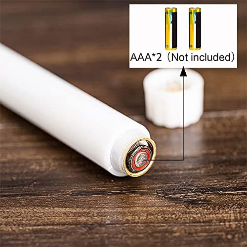 Sequpr Lot de 6 Bougies à LED, Bougies sans Flamme, Bougies à Piles, Bougies Longues LED pour Noël Table Mariage Anniversaire Fête Décoration (Blanc)