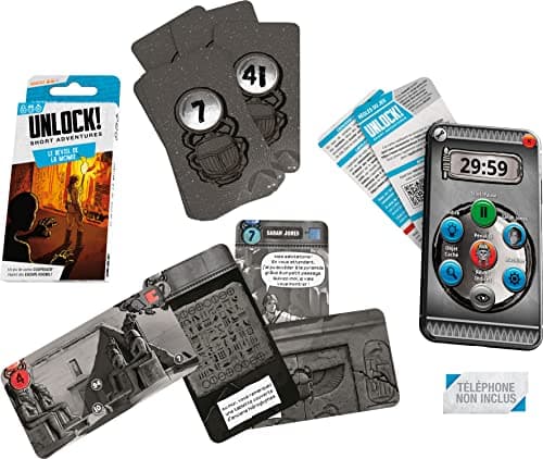 Asmodee - UNLOCK! Short Adventures - Le Réveil de la Momie + Les Secrets de la Pieuvre - Jeu de Société dès 10 ans - Escape Game - Jeu de Cartes Coopératif - 1 à 6 Joueurs - 30 Min- en Français
