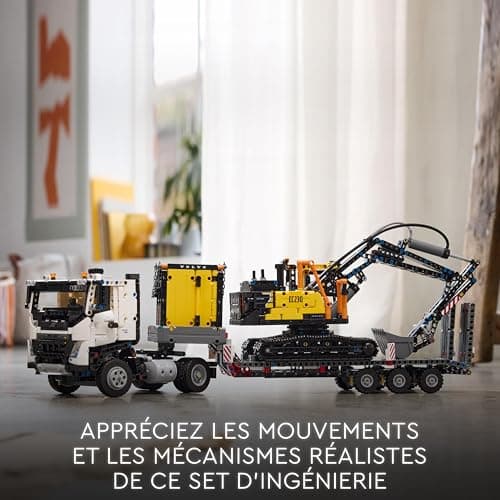 LEGO Technic Camion Volvo FMX et Pelleteuse électrique EC230 - Jouet Voiture pour Enfants - Véhicules à Offrir aux Garçons et Filles de 10 Ans et Plus Passionnés d'Engins de Chantier 42175