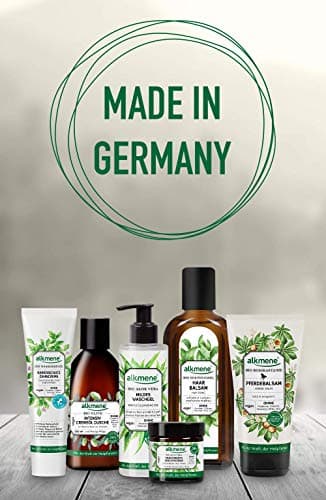 alkmene Shampooing bio à la camomille bio - shampoing pour cheveux ternes et cassants - shampoing anticasse végétal sans silicones, parabènes, huiles minérales, SLS et SLES (6x 250 ml)