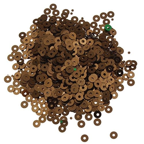 Lot de 12 000 perles rondes à paillettes Ø 4 mm 10 couleurs pour vêtements et bijoux DIY Métallique Bricolage Bombe