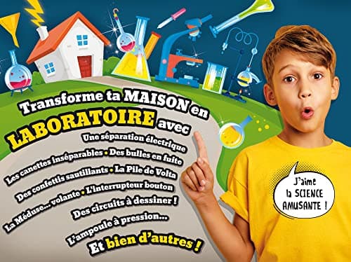 LISCIANI - I'm A Genius ELECTRICITE - Plus de 50 Expériences Scientifiques sur l'Electricité - Kit Scientifique avec Matériel Inclus - Jeu Educatif pour Enfants de 8,10,12 ans - Fabriqué en Italie