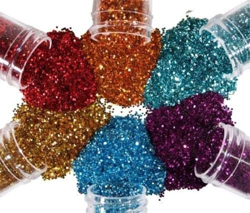 Craft Glitter Lot de 12 pots de poudre de paillettes 168 g pour travaux manuels et décorations de Noël (12 couleurs)