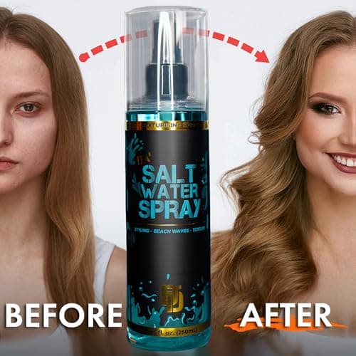 Da'Dude Da Salt Water Spray, Sel Eau de Mer Cheveux, Sea Beach Waves Spray Texturisant 250ml