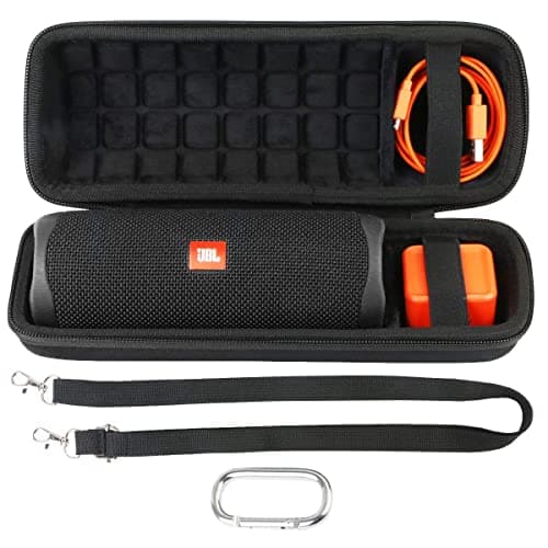 co2CREA Dur Étui de Voyage Rigide Housse Cas pour JBL Flip 6 / JBL Flip 5 Enceinte Bluetooth Portable(boîte Seule) (Flip 6/5 Housse, Noir)