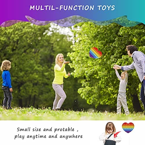 BDwing Push and Pop Bubble Sensory Fidget Toy, Jouets Sensoriels à Presser, Silicone Anti-Stress Jouets de Soulagement de L'anxiété Educatifs Autisme Besoins Spéciaux pour Enfants Adultes