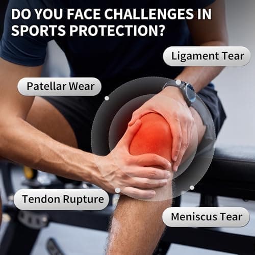 CAMBIVO Genouillere Arthrose Genou, Genouillère Sport Réglable, Genouillère Ligamentaire avec Stabilisateurs Latéraux, Attelle Genou, Genouillère Rotulienne pour Musculation, Course, Protege Genoux