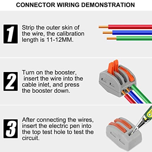 Connecteurs de fil compacts 110 pièces, blocs de connecteurs électriques, connecteur electrique, pince 55 pièces 2 ports/45 pinces 3 ports/10 pièces 5 ports
