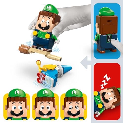 LEGO Super Mario Les Aventures de Luigi Interactif - Cadeau Nintendo pour Enfants Garçons et Filles Passionnés de Jeux Vidéo de 6 Ans et Plus - Set de Jardin - Bébé Yoshi Rose 71440