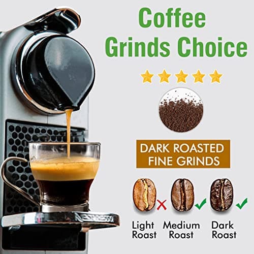 Capmesso Dosettes de café réutilisables pour Nespresso Originalline, 6 capsules rechargeables Nespresso en acier inoxydable compatibles avec la machine Nespresso Originaline