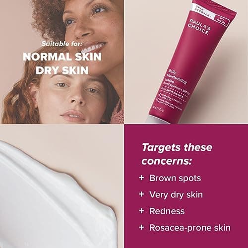 Paula's Choice SKIN RECOVERY Crème de Jour SPF 30 - Crème Hydratante & Nourrissante Visage avec Q10 - Crème Solaire Minérale pour Peau Sensible - Peaux Normales à Sèches - 60 ml