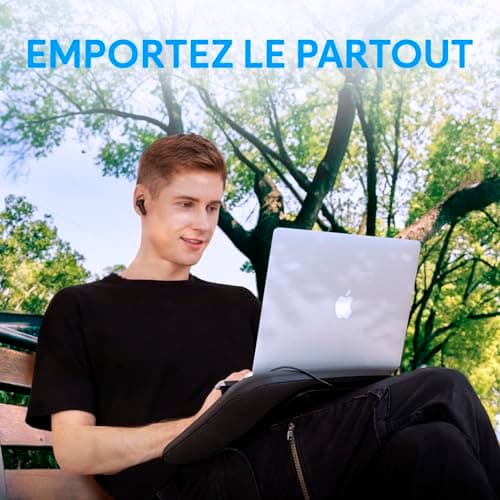 KLIMTM Talk - Microphone USB PC et Mac - Compatible avec Tout Ordinateur - Micro de Bureau Professionnel - Audio Haute Définition - Nouvelle Version 2024 - Noir