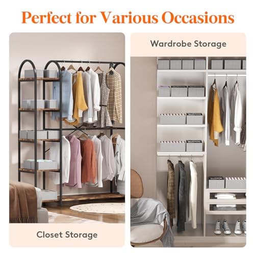 Lifewit Lot de 6 Organisateur Tiroir, Boite Rangement Vetement Pliable, Separateur Tiroirs en Tissu, Rangement sous Vetement, Panier Rangement Armoire pour Chaussettes, Cravates, Ceintures, Gris