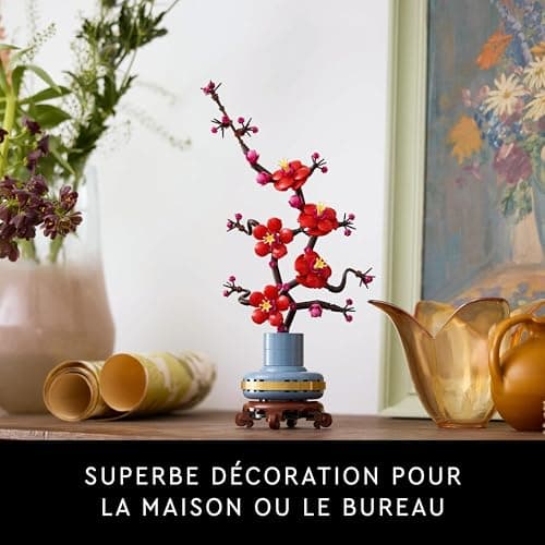 LEGO Botanique Les Fleurs de Prunier - Plante Artificielle à Offrir - Set de Construction, Adulte - Décoration intérieure - Activité relaxante - Idée Cadeau pour la St Valentin, Femme ou Homme 10369
