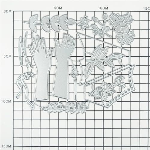 XMZZMX Matrices de découpe en métal pour la Saint-Valentin - Pour la fabrication de cartes, gaufrage en papier, pochettes de rangement, cadres photo, albums photo, scrapbooking, loisirs créatifs