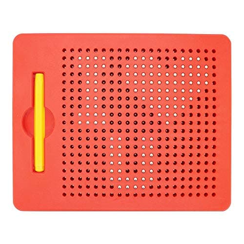 HONPHIER®Ardoise Magique Planche à Dessin Magnétique Tablette Magnétique Magnétique Jouet Educatif en Plastique avec Stylo pour Enfant Rouge