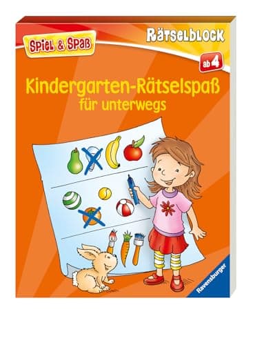 Kindergarten-Rätselspaß für unterwegs
